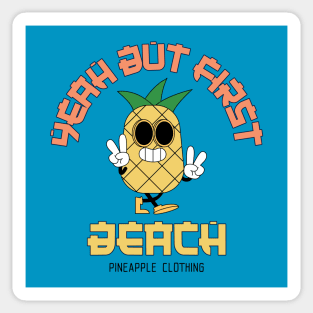 Pineapple Beach Vacay Vibes Summer Vacation Tropical Sticker